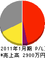 木南電業社 損益計算書 2011年1月期