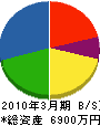 新井土建 貸借対照表 2010年3月期