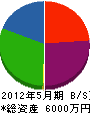 青山興業 貸借対照表 2012年5月期