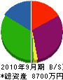 武田建装 貸借対照表 2010年9月期