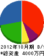 中村設備工業 貸借対照表 2012年10月期