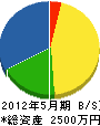 岡田屋電機商会 貸借対照表 2012年5月期