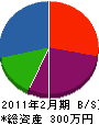 谷田部塗装工業 貸借対照表 2011年2月期