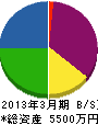 石田解体興業 貸借対照表 2013年3月期