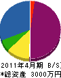 沖野工務店 貸借対照表 2011年4月期