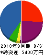 飯盛グリーン開発 貸借対照表 2010年9月期