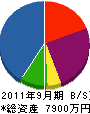 廣圓 貸借対照表 2011年9月期