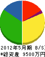 千代田建設 貸借対照表 2012年5月期