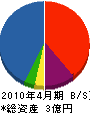 神田組 貸借対照表 2010年4月期