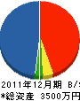 矢野電機工業 貸借対照表 2011年12月期