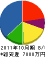菊島設備 貸借対照表 2011年10月期