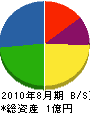 濱平工務店 貸借対照表 2010年8月期