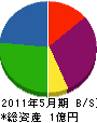 長谷川電気工事 貸借対照表 2011年5月期