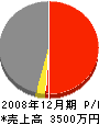 上村組 損益計算書 2008年12月期