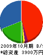 高橋設備工業 貸借対照表 2009年10月期