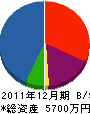 室組 貸借対照表 2011年12月期