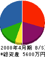松藤電工社 貸借対照表 2008年4月期