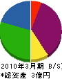 石田造機 貸借対照表 2010年3月期