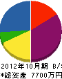 柴崎産業 貸借対照表 2012年10月期