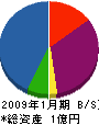 市田兄弟土木 貸借対照表 2009年1月期