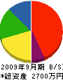 芦川表具店 貸借対照表 2009年9月期