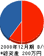 佐藤建設 貸借対照表 2008年12月期