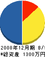 坂田産業 貸借対照表 2008年12月期