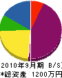 山﨑組 貸借対照表 2010年9月期