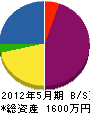 松岡水道ポンプ工業所 貸借対照表 2012年5月期