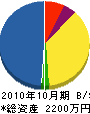 岩田電気商会 貸借対照表 2010年10月期
