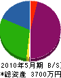 田沼工業 貸借対照表 2010年5月期