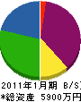 佐藤舗装 貸借対照表 2011年1月期