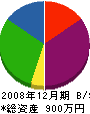 秀誠建設 貸借対照表 2008年12月期