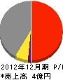 広川土建 損益計算書 2012年12月期