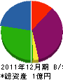 イシワタ 貸借対照表 2011年12月期