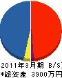 （同）小笠総合住建 貸借対照表 2011年3月期