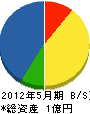 昭栄電気 貸借対照表 2012年5月期