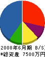 広島プロパン 貸借対照表 2008年6月期
