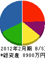 千葉エレク 貸借対照表 2012年2月期