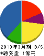 兼山組 貸借対照表 2010年3月期