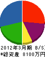 エコライフ福島 貸借対照表 2012年3月期