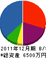 日本海建設 貸借対照表 2011年12月期