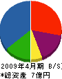上田建設工業 貸借対照表 2009年4月期