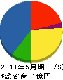 武田工務店 貸借対照表 2011年5月期