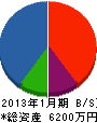 鈴木総合設備 貸借対照表 2013年1月期