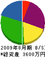 小笹電機商会 貸借対照表 2009年8月期