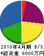 日本海電通 貸借対照表 2010年4月期