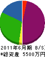 江島工作所 貸借対照表 2011年6月期
