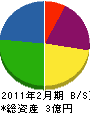 三井エンタープライズ 貸借対照表 2011年2月期