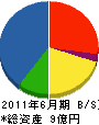 千代田電興 貸借対照表 2011年6月期